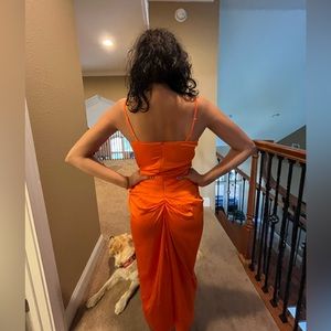 Bright Orange dress, worn once